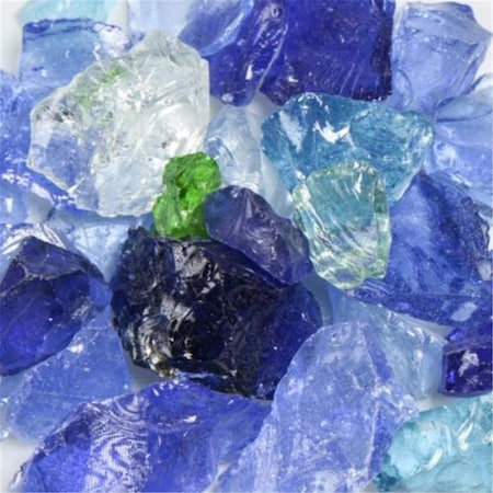 American Specialty Glass Recycled Chunky Glass, River Mix - Small - 0.25-0.5 in. - 3 lbs LRIVERZS-3